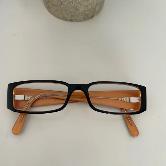 Prada Glasses Black with Burnt Orange VPR 10F 51 16 2BX 101 135 - Picture 7 of 7